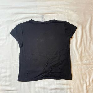 Maternity black crop top